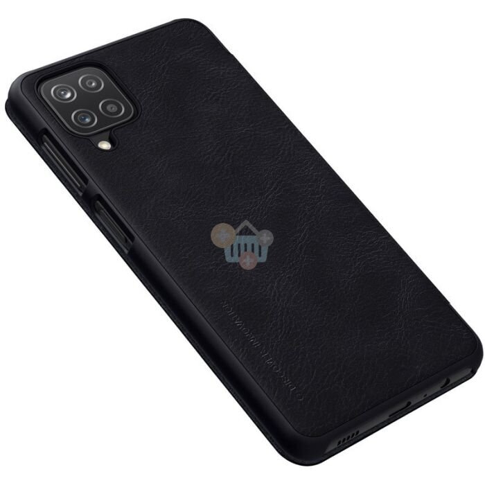 Samsung Galaxy A12 dėklas Nillkin Qin Leather (juodas) +++ TOP Kokybė 4