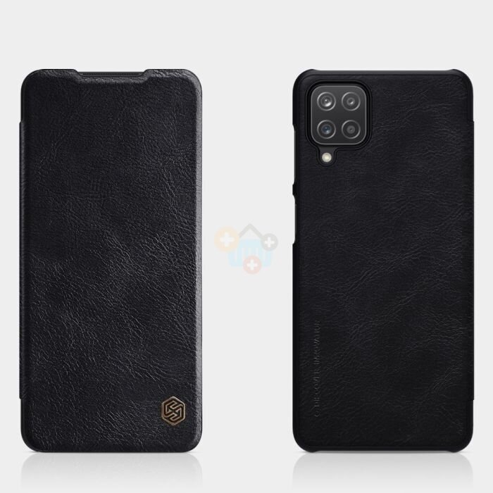 Samsung Galaxy A12 dėklas Nillkin Qin Leather (juodas) +++ TOP Kokybė 3 Samsung Galaxy A12 dėklas Nillkin Qin Leather (juodas) +++ TOP Kokybė 3