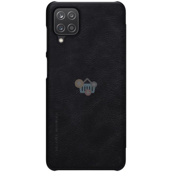 Samsung Galaxy A12 dėklas Nillkin Qin Leather (juodas) +++ TOP Kokybė 1