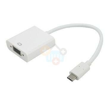 Adapteris USB-C - VGA, 15cm Adapteris USB-C - VGA, 15cm