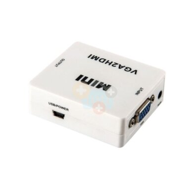 Adapteris VGA + Audio -> HDMI Adapteris VGA + Audio -> HDMI