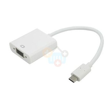 Adapteris USB-C - VGA, 15cm Adapteris USB-C - VGA, 15cm
