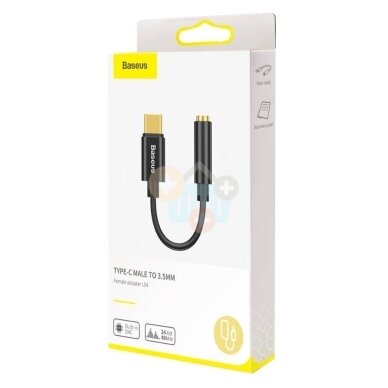 Adapteris Baseus USB Type-C -> 3.5mm audio AUX Female (CATL54-01) 1 Adapteris Baseus USB Type-C -> 3.5mm audio AUX Female (CATL54-01) 1