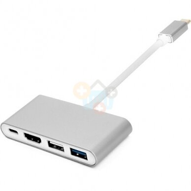 Adapteris USB C - HDMI, 4xUSB 2.0/3.0, USB C Adapteris USB C - HDMI, 4xUSB 2.0/3.0, USB C