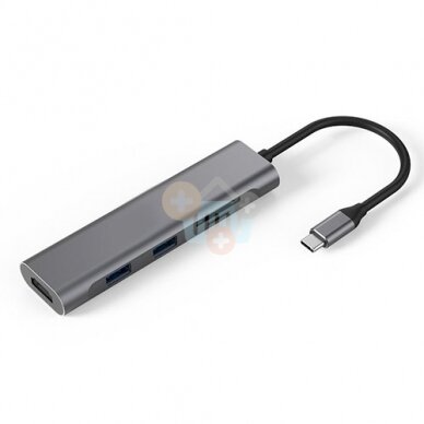 Adapteris USB Type-C - 2 x USB 3.0, HDMI, SD, TF Adapteris USB Type-C - 2 x USB 3.0, HDMI, SD, TF