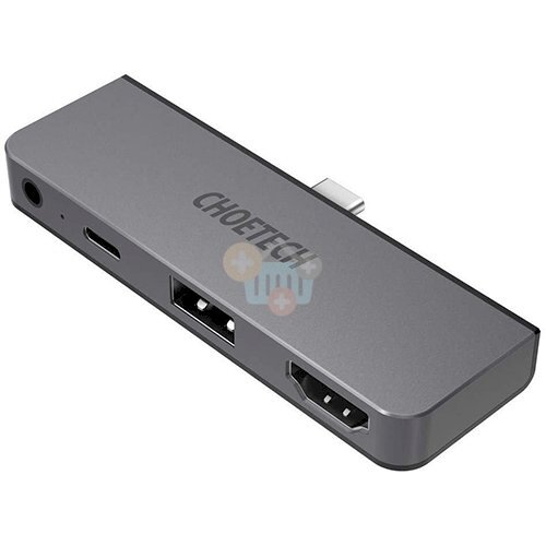 Adapteris CHOETECH, USB-C - HDMI, USB 2.0, Type-C PD, 3.5mm AUX Adapteris CHOETECH, USB-C - HDMI, USB 2.0, Type-C PD, 3.5mm AUX