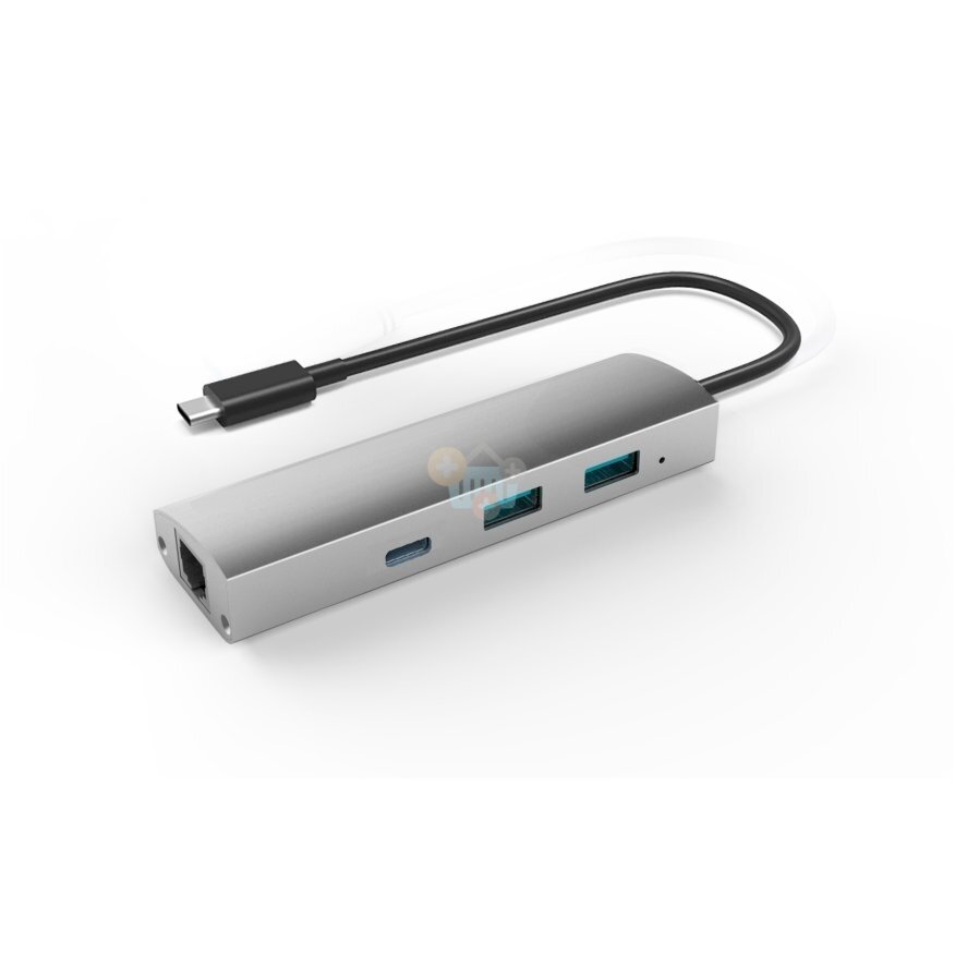 Adapteris USB 3.1 į 2-Port USB 3.0 + 1-Port USB 3.1 su Gigabit Ethernet Adapteris USB 3.1 į 2-Port USB 3.0 + 1-Port USB 3.1 su Gigabit Ethernet