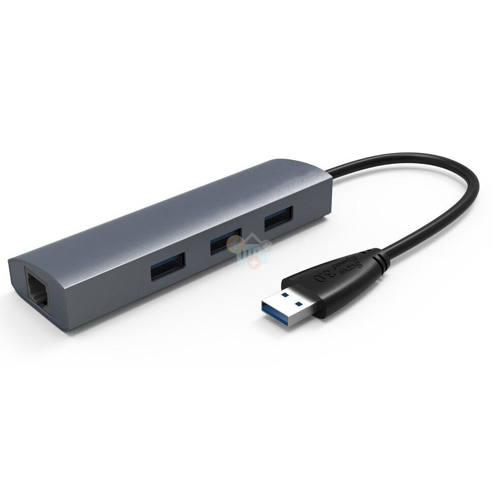 Adapteris USB -> RJ-45 + 3X USB 3.0 +++ TOP Mobilumas Adapteris USB -> RJ-45 + 3X USB 3.0 +++ TOP Mobilumas