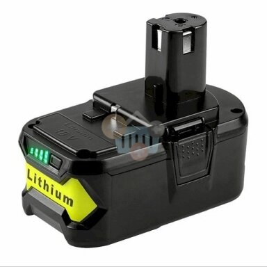 Įrankių akumuliatorius RYOBI RB18L60, 18V, 6.0Ah, Li-ion Įrankių akumuliatorius RYOBI RB18L60, 18V, 6.0Ah, Li-ion