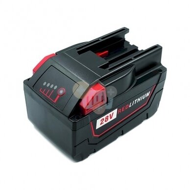 Įrankių akumuliatorius MILWAUKEE M28 28V, 4.0Ah, Li-ion EXD Įrankių akumuliatorius MILWAUKEE M28 28V, 4.0Ah, Li-ion EXD