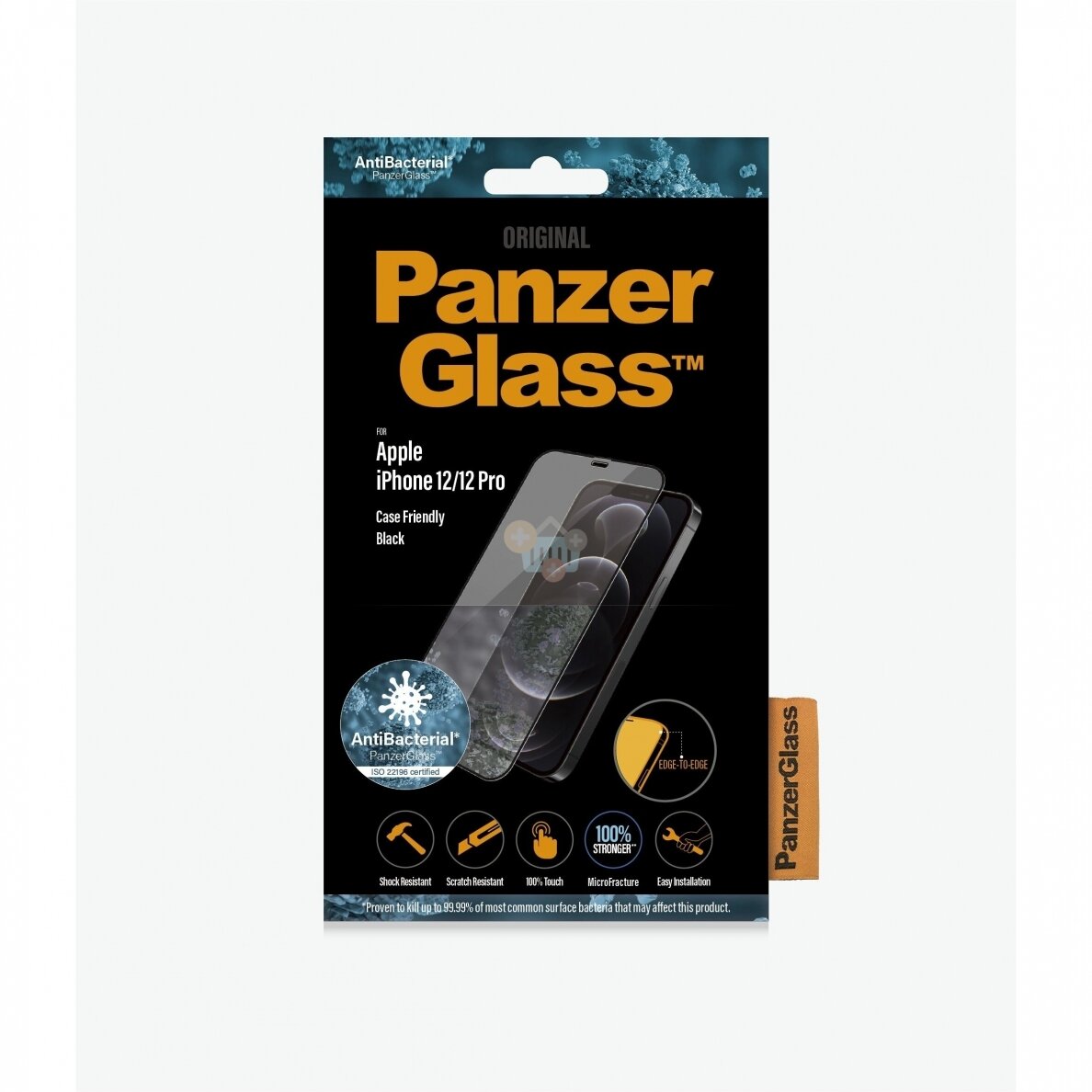 Apsauginis stiklas Apple iPhone 12/12 Pro (Juodas) PanzerGlass Premium +++ TOP Saugumas Apsauginis stiklas Apple iPhone 12/12 Pro (Juodas) PanzerGlass Premium +++ TOP Saugumas
