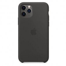 Apple iPhone 11 Pro Max silikoninis dėklas (juodas) MX002ZM/A +++ TOP Kokybė