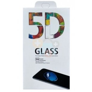Apsauginis stiklas Samsung Galaxy Note 10 Plus, 5D Full Glue (lenktas, juodas, su išpjovimu) +++ TOP Balansas