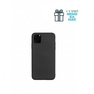 Apple iPhone 11 Pro dėklas Just Must Candy Silicone (juodas) +++ TOP Balansas +1 vnt. NEMOKAMAI!