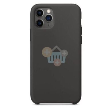 Apple iPhone 11 Pro Max silikoninis dėklas (juodas) MX002ZM/A +++ TOP Kokybė