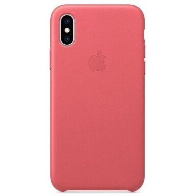 Apple iPhone XS Max odinis dėklas (rožinis) MTEX2ZM/A originalus Apple iPhone XS Max odinis dėklas (rožinis) MTEX2ZM/A originalus