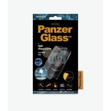 Apsauginis stiklas Apple iPhone 12/12 Pro (Juodas) PanzerGlass Premium +++ TOP Saugumas Apsauginis stiklas Apple iPhone 12/12 Pro (Juodas) PanzerGlass Premium +++ TOP Saugumas