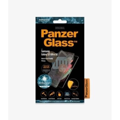 Apsauginis stiklas Samsung Galaxy S21 Ultra (Juodas) PanzerGlass Premium +++ TOP Privatumas