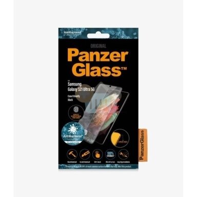 Apsauginis stiklas Samsung Galaxy S21 Ultra (Juodas) PanzerGlass Premium +++ TOP Saugumas
