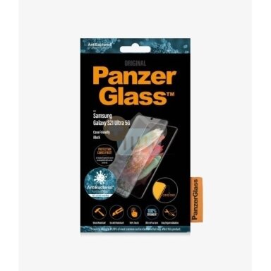 Apsauginis stiklas Samsung Galaxy S21 Ultra (Juodas) PanzerGlass Premium +++ TOP Saugumas Apsauginis stiklas Samsung Galaxy S21 Ultra (Juodas) PanzerGlass Premium +++ TOP Saugumas