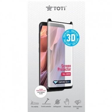 Apsauginis stiklas Xiaomi Redmi Note 8 Pro, Toti Full Cover ( lenktas, juodas) +++ TOP Balansas Apsauginis stiklas Xiaomi Redmi Note 8 Pro, Toti Full Cover ( lenktas, juodas) +++ TOP Balansas