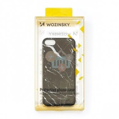 Apple iPhone 11 dėklas Wozinsky Marble (baltas) +++ TOP Dizainas 5