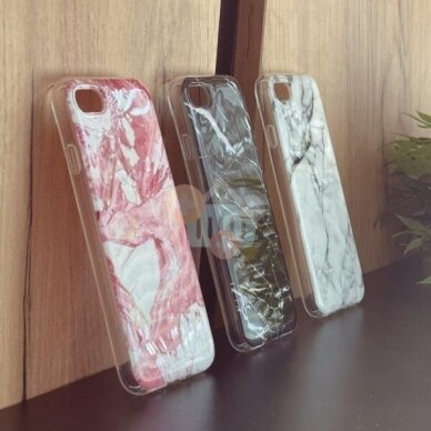 Apple iPhone 11 dėklas Wozinsky Marble (rožinis) +++ TOP Dizainas 2