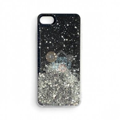 Samsung Galaxy A52s 5G / A52 5G / A52 4G dėklas Wozinsky Star Glitter (juodas) +++ TOP Dizainas Samsung Galaxy A52s 5G / A52 5G / A52 4G dėklas Wozinsky Star Glitter (juodas) +++ TOP Dizainas