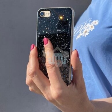 Apple iPhone 11 dėklas Wozinsky Star Glitter (juodas) +++ TOP Dizainas 2
