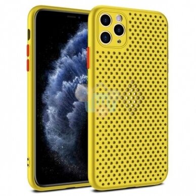 Apple iPhone 12 Pro Max dėklas Breath Case (geltonas) +++ TOP Komfortas Apple iPhone 12 Pro Max dėklas Breath Case (geltonas) +++ TOP Komfortas