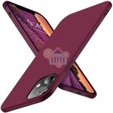 Apple iPhone 12, 12 Pro dėklas X-Level Guardian (bordo) +++ TOP Komfortas Apple iPhone 12, 12 Pro dėklas X-Level Guardian (bordo) +++ TOP Komfortas