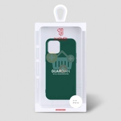 Apple iPhone 12, 12 Pro dėklas X-Level Guardian (tamsiai žalias) +++ TOP Komfortas 3