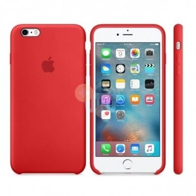 Apple iPhone 6 silikoninis dėklas (raudonas) +++ TOP Kokybė 1 Apple iPhone 6 silikoninis dėklas (raudonas) +++ TOP Kokybė 1