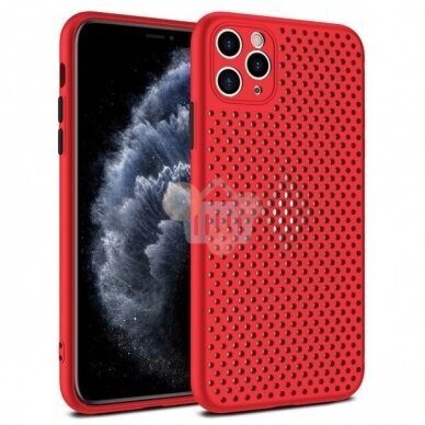 Apple iPhone 7, 8, SE (2020) dėklas Breath Case (raudonas) +++ TOP Komfortas