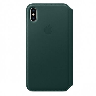 Apple iPhone XS Max odinis Folio dėklas (žalias) MRX42ZM/A originalus 2 Apple iPhone XS Max odinis Folio dėklas (žalias) MRX42ZM/A originalus 2