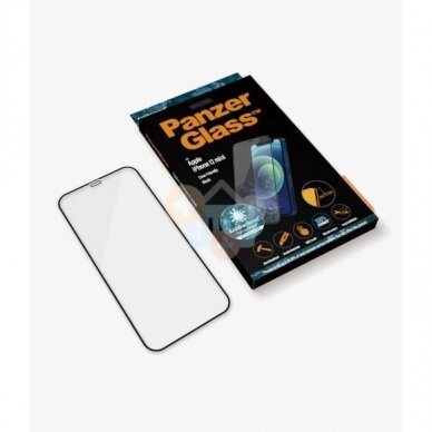 Apsauginis stiklas Apple iPhone 12 Mini (Juodas) PanzerGlass Premium +++ TOP Saugumas 2 Apsauginis stiklas Apple iPhone 12 Mini (Juodas) PanzerGlass Premium +++ TOP Saugumas 2