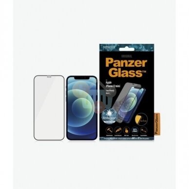 Apsauginis stiklas Apple iPhone 12 Mini (Juodas) PanzerGlass Premium +++ TOP Saugumas 1 Apsauginis stiklas Apple iPhone 12 Mini (Juodas) PanzerGlass Premium +++ TOP Saugumas 1