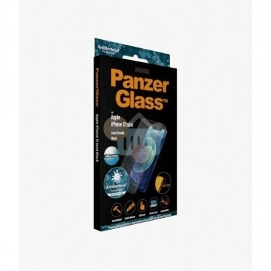 Apsauginis stiklas Apple iPhone 12 Mini (Juodas) PanzerGlass Premium +++ TOP Saugumas 3 Apsauginis stiklas Apple iPhone 12 Mini (Juodas) PanzerGlass Premium +++ TOP Saugumas 3