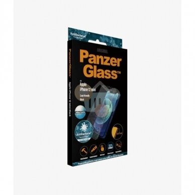 Apsauginis stiklas Apple iPhone 12 Mini (Juodas) PanzerGlass Premium +++ TOP Saugumas 3