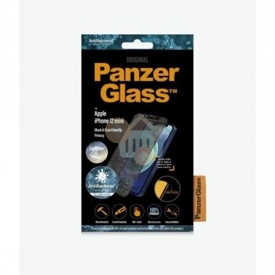 Apsauginis stiklas Apple iPhone 12 Mini (Juodas) PanzerGlass Premium +++ TOP Privatumas Apsauginis stiklas Apple iPhone 12 Mini (Juodas) PanzerGlass Premium +++ TOP Privatumas