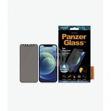 Apsauginis stiklas Apple iPhone 12 Mini (Juodas) PanzerGlass Premium +++ TOP Privatumas 1