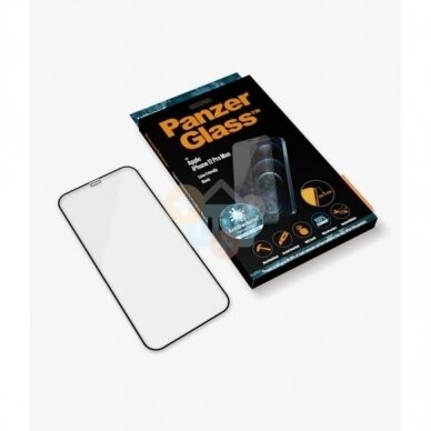 Apsauginis stiklas Apple iPhone 12 Pro Max (Juodas) PanzerGlass Premium +++ TOP Saugumas 2