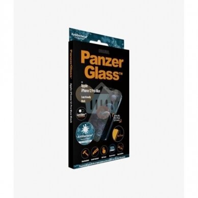 Apsauginis stiklas Apple iPhone 12 Pro Max (Juodas) PanzerGlass Premium +++ TOP Saugumas 2