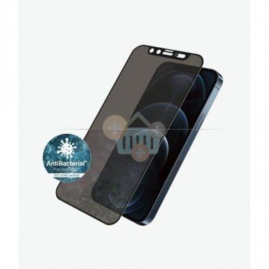 Apsauginis stiklas Apple iPhone 12 Pro Max (Juodas) PanzerGlass Premium +++ TOP Privatumas 2