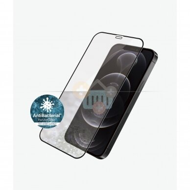 Apsauginis stiklas Apple iPhone 12/12 Pro (Juodas) PanzerGlass Premium +++ TOP Saugumas 2