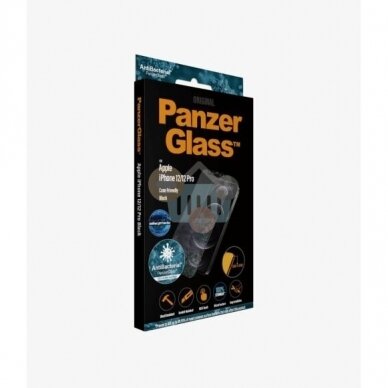 Apsauginis stiklas Apple iPhone 12/12 Pro (Juodas) PanzerGlass Premium +++ TOP Saugumas 2