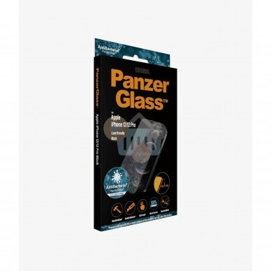 Apsauginis stiklas Apple iPhone 12/12 Pro (Juodas) PanzerGlass Premium +++ TOP Saugumas 3