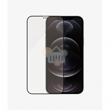 Apsauginis stiklas Apple iPhone 12/12 Pro (Juodas) PanzerGlass Premium +++ TOP Saugumas 5