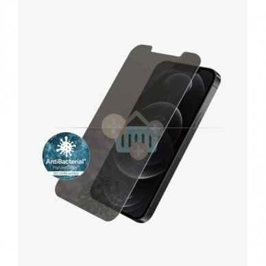 Apsauginis stiklas Apple iPhone 12/12 Pro (Juodas) PanzerGlass Premium +++ TOP Privatumas 2