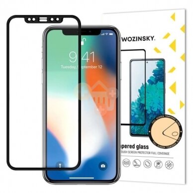 Apsauginis stiklas Apple iPhone 13, 13 Pro, Wozinsky 5D Full Glue Super Tough (lenktas, juodas) +++ TOP Balansas Apsauginis stiklas Apple iPhone 13, 13 Pro, Wozinsky 5D Full Glue Super Tough (lenktas, juodas) +++ TOP Balansas